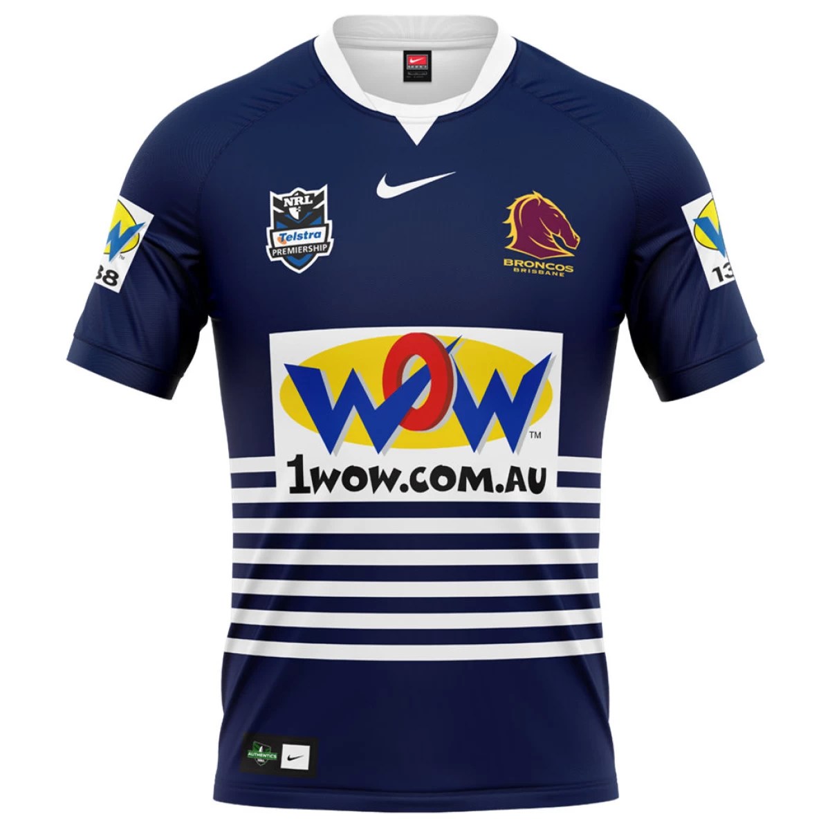 2010 Brisbane Broncos Cyril Connell Retro Jersey